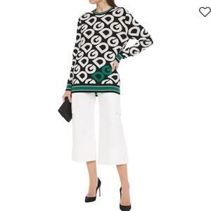 Dolce & Gabbana Woolblend All-Over DG Logo Sweater Size 36 Unisex